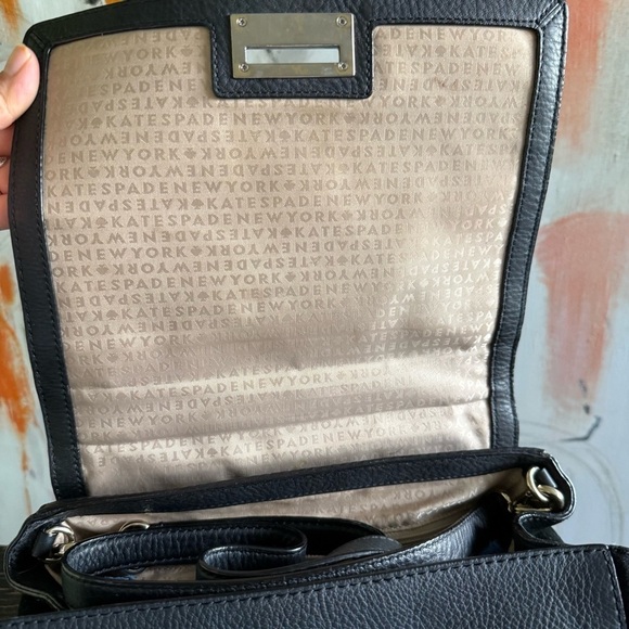 Kate Spade Black Leather and Suede Magnolia Park Top Handle Bag - Picture 9 of 15